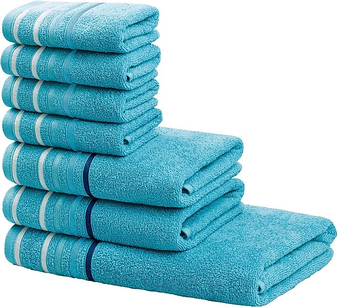 my home Handtuch Set "Niki, Duschtuch, Handtücher und Gästetücher" Set Walk günstig online kaufen