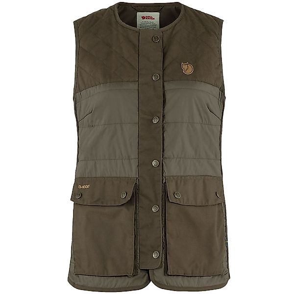 Fjaellraeven Forest Wool Padded Vest Dark Olive günstig online kaufen