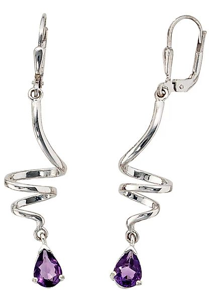 JOBO Paar Ohrhänger, 925 Silber mit Amethyst günstig online kaufen