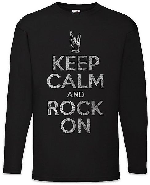 Urban Backwoods Langarmshirt Keep Calm And Rock On Langarm T-Shirt Heavy Me günstig online kaufen