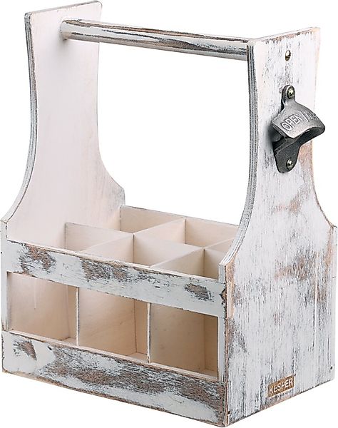 KESPER® Flaschenträger Antik, aus Sperrholz, FSC (1-St), für bis zu 6 Flasc günstig online kaufen