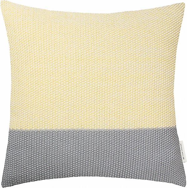 Kissenhülle "Knitted Block" aus weicher Strickqualität günstig online kaufen