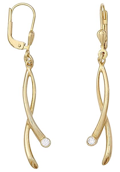 JOBO Paar Ohrhänger "Ohrringe mit Zirkonia", 375 Gold günstig online kaufen