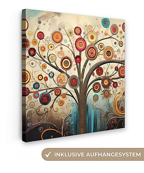 OneMillionCanvasses® Leinwandbild Baum - Abstrakt - Farbe - Lebensbaum - bö günstig online kaufen