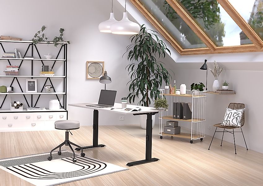 GERMANIA Schreibtisch "Downey", höhenverstellbar von 68-91 cm, verfügbar in günstig online kaufen