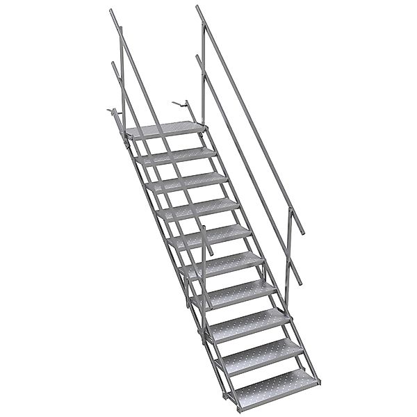 Schake Bautreppe Stahl 700 mm 10 Stufen Beton günstig online kaufen