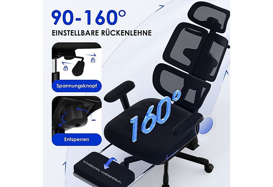 Hiazurm Bürostuhl Bürostuhl, Chefsessel, ergonomischer Schreibtischstuhl, a günstig online kaufen