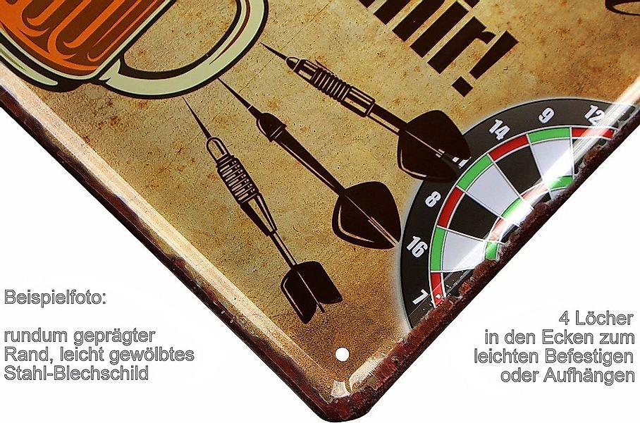 WOGEKA ART Metallbild Ich bin Schalke Fan - 20 x 30 cm Retro Blechschild Fu günstig online kaufen