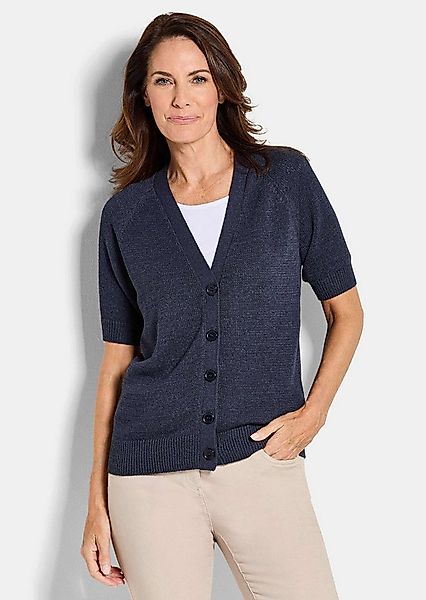 GOLDNER Strickjacke Damen Cardigan in Pink, Halbarm Kurzarm Jäckchen gestri günstig online kaufen