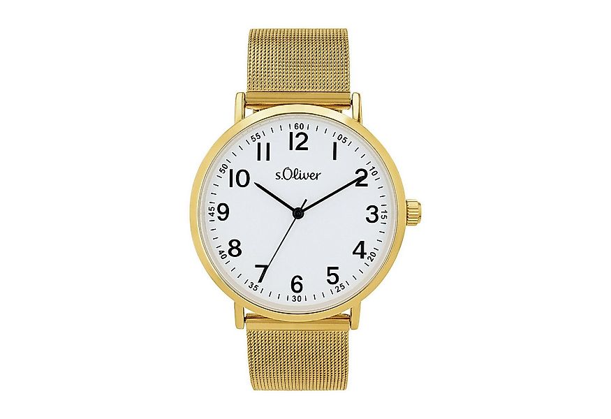 s.Oliver Quarzuhr 2040146, Armbanduhr, Herrenuhr, Edelstahlarmband, analog günstig online kaufen