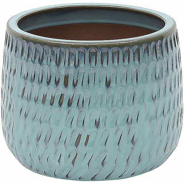 Übertopf Keramik Glänzend Grün Ø 16 x 14 cm günstig online kaufen