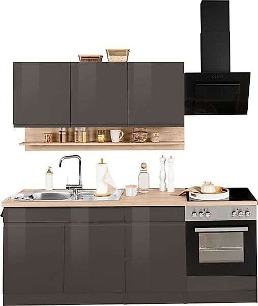 KOCHSTATION Küchenzeile »KS-Virginia« Breite 210 cm, mit oder ohne E-Geräte günstig online kaufen