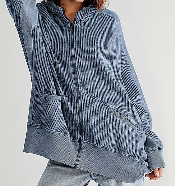 AFAZ New Trading UG Cardigan Mittellanger Damen-Cardigan mit Waffelmuster u günstig online kaufen
