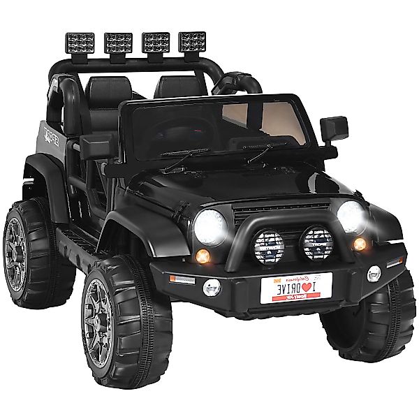 KOMFOTTEU Elektro-Kinderauto 2-Sitz, mit Fernbedienung, LED günstig online kaufen