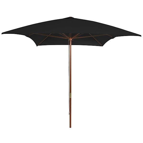 furnicato Sonnenschirm mit Holz-Mast 200x300 cm günstig online kaufen