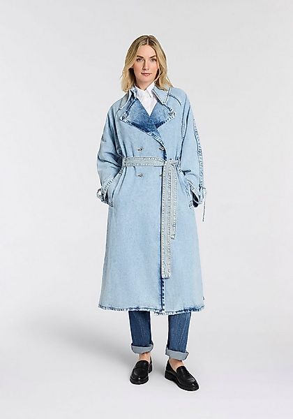 HUGO Blue Trenchcoat Garena Denim in Maxi-Länge günstig online kaufen