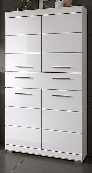 Inn.Furn Midischrank Shawn (Badschrank in weiß Hochglanz, 4-türig, 74 x 141 günstig online kaufen