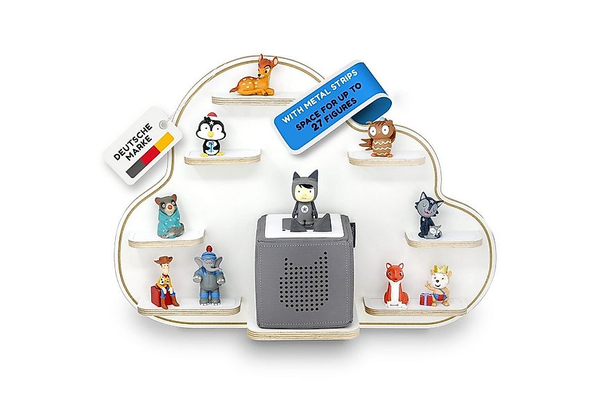 stadtecken Kinderregal Wolke zum Aufhängen - geeignet für die Toniebox und günstig online kaufen