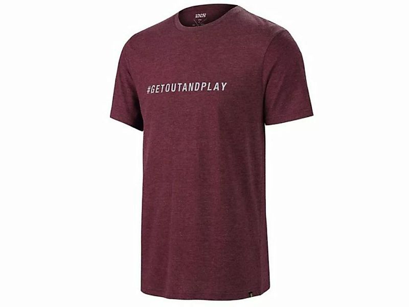 IXS T-Shirt T-Shirts iXS Getoutandplay Organic Cotton T-Shirt - Raisin S- ( günstig online kaufen