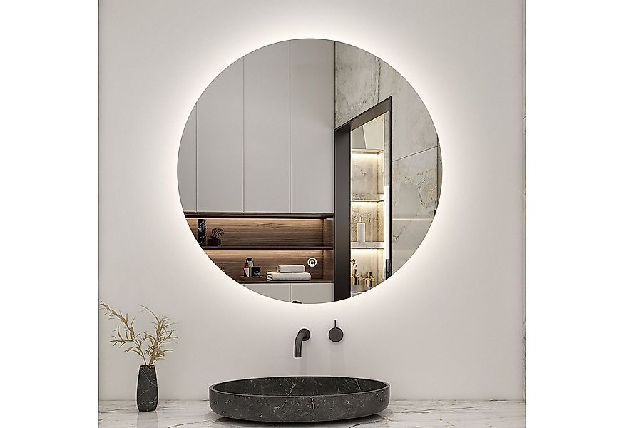 Aica Sanitär Badspiegel Mit Beleuchtung Wandspiegel Kosmetikspiegel ohne Ra günstig online kaufen