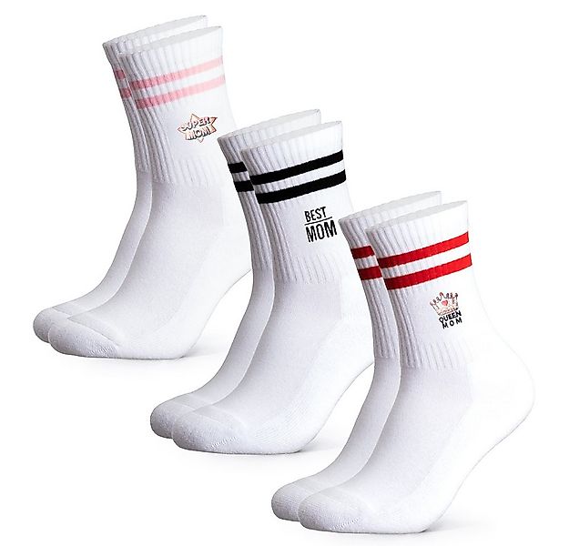OCCULTO Tennissocken Damen Mama Geschenk Tennissocken 3er Pack (Modell: Mom günstig online kaufen