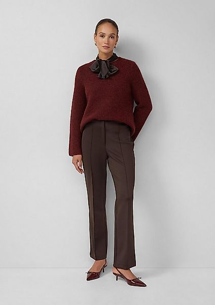 s.Oliver Chinos Hose Straight-Leg-Hose aus Scuba mit seitlichem Deko-Tape günstig online kaufen