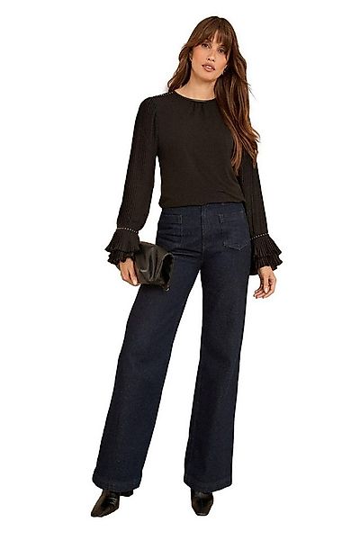 Love & Roses Langarmbluse Love & Roses Langarmshirt aus Polyurethan (1-tlg) günstig online kaufen