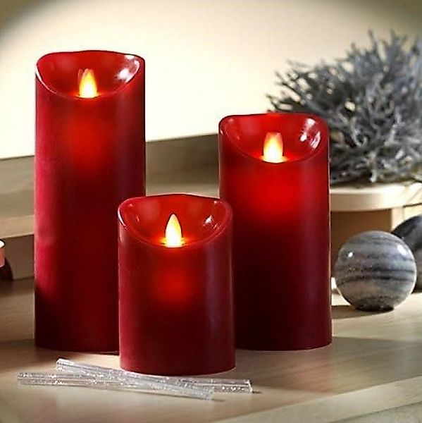 Luna24 simply great ideas... LED-Kerze 3er-Set, magische LED-Kerze mit täus günstig online kaufen