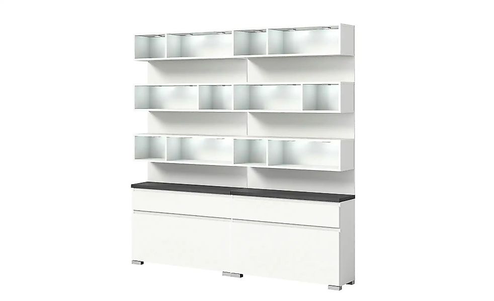 uno Schuhschrank-Set   ¦ weiß ¦ Maße (cm): B: 190 H: 194 Garderoben & Kleid günstig online kaufen