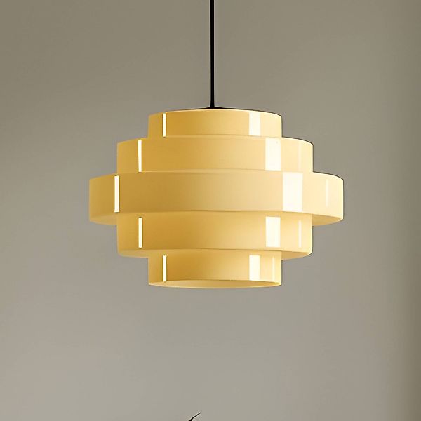 Hängeleuchte Filo, gelb, Ø 28 cm, Glas günstig online kaufen