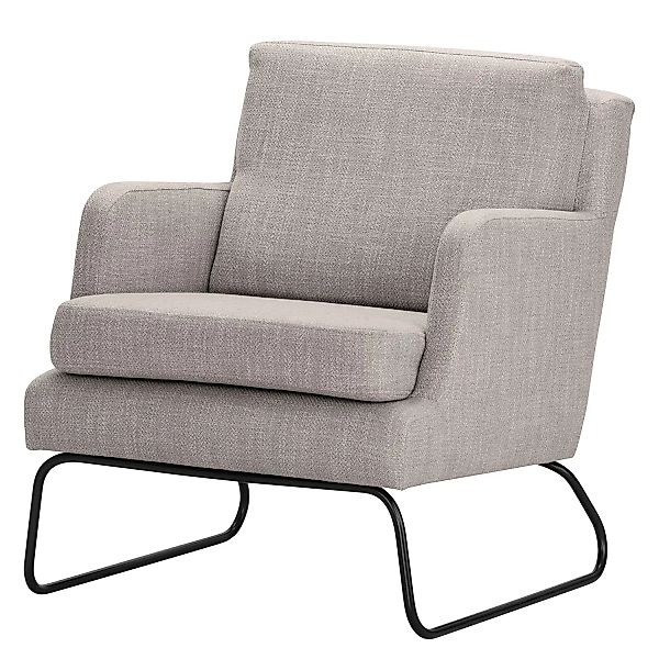 home24 Norrwood Sessel Kopu I Hellgrau Webstoff 69x74x80 cm (BxHxT) günstig online kaufen