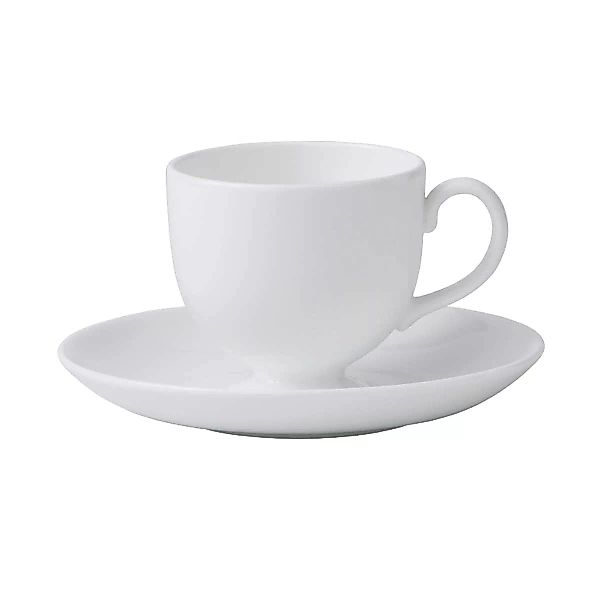 Wedgwood 'White China' Kaffeetasse / Teetasse 0,15 L mit Untertasse Leigh 2 günstig online kaufen
