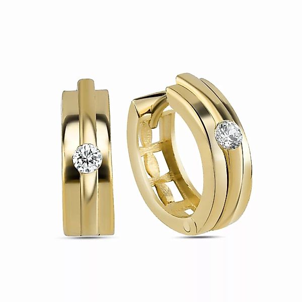 dKeniz Paar Creolen "925/- Sterling Silber vergoldet Hochglanz Design Ohrri günstig online kaufen