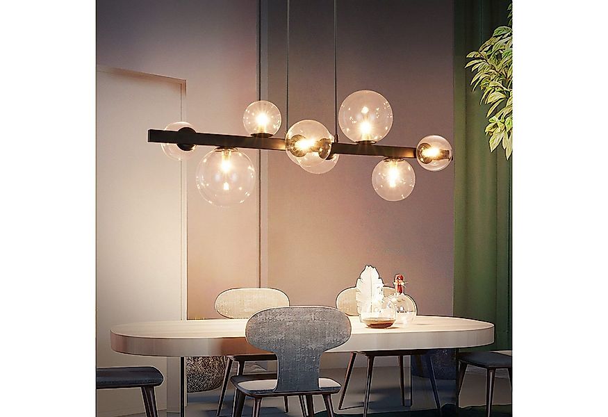 Nettlife Pendelleuchte Esstisch Glas G9 8/14 Flammig Modern Kronleuchter, L günstig online kaufen