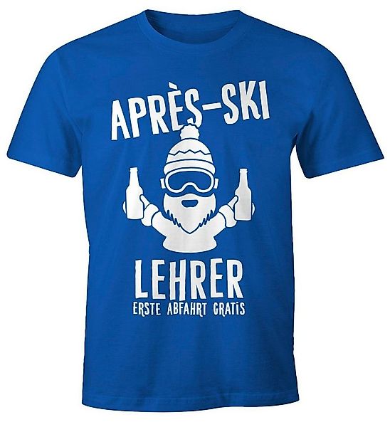 MoonWorks Print-Shirt Après Ski Herren T-Shirt Lehrer Fun-Shirt Moonworks® günstig online kaufen