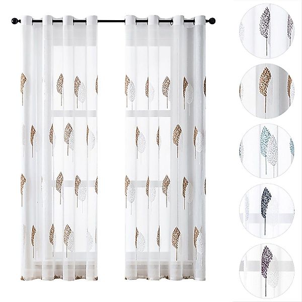 BYSURE Vorhang (2 St), Ösen, transparent, günstig online kaufen