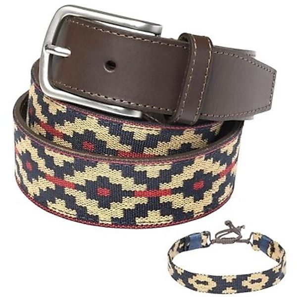 Pelpe  Gürtel Fabric-2 Argentinischer POLO-Gürtel Beige günstig online kaufen