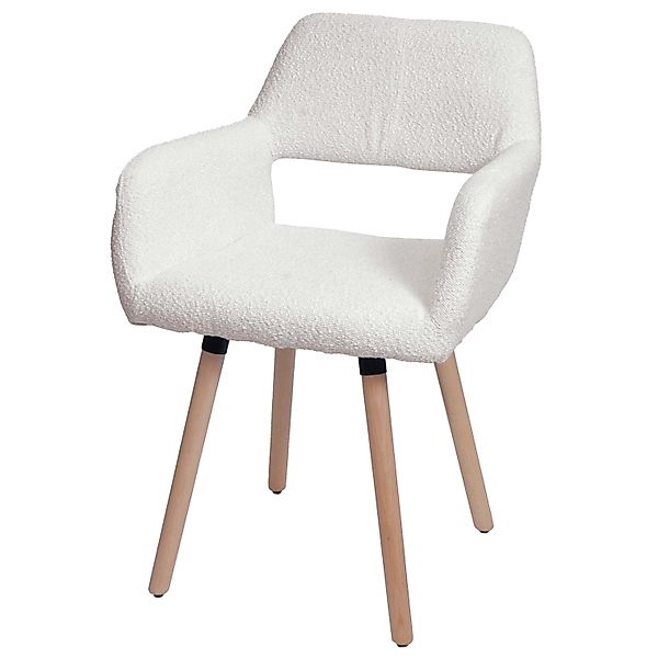 MCW Esszimmerstuhl A50 II Creme Stoff/Textil Boucle 450g/m² günstig online kaufen