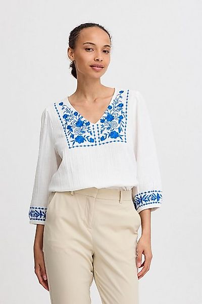 b.young Kurzarmbluse BYICOLET VNECK BLOUSE - leichte Baumwoll-Kurzarmbluse günstig online kaufen