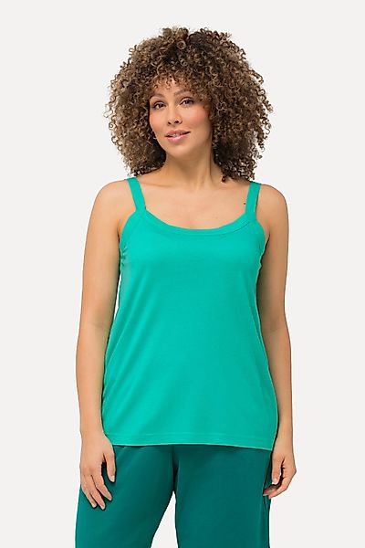 Ulla Popken Longtop Spaghettitop Rundhals Modalmix günstig online kaufen