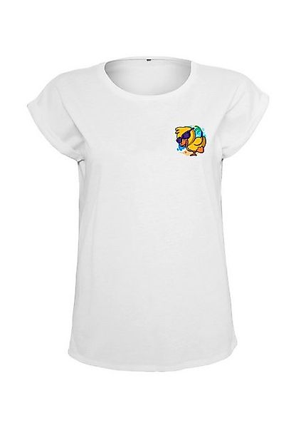 Novux T-Shirt Cute summer duck Damen Tshirt farbe White günstig online kaufen