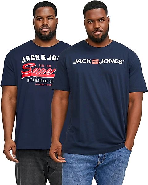 Jack & Jones PlusSize Print-Shirt (2er-Pack) günstig online kaufen