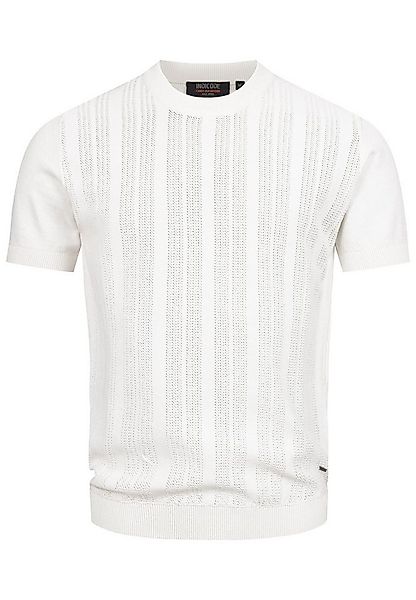 Indicode T-Shirt Herren INVarson Shirt Tee Herrenshirt mit vertikalem Stric günstig online kaufen