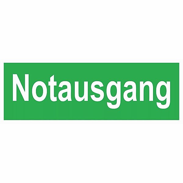 Warn- und Hinweissschild Notausgang 30 cm x 15 cm Nachleucht. PST günstig online kaufen