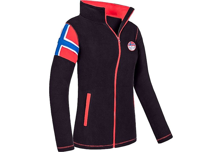 Nebulus Fleecejacke REAL, P6724 - Damen, schwarz-rot, XXL/44 günstig online kaufen