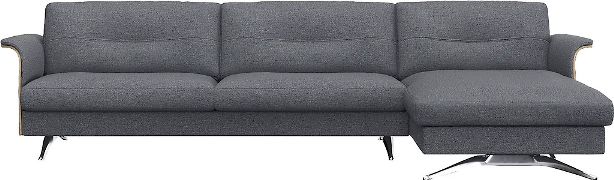 FLEXLUX Ecksofa "Glow, super bequem durch hochwertigem Sitzaufbau mit Feder günstig online kaufen