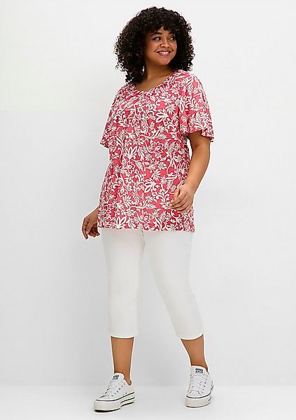 Sheego Klassische Bluse Tunika Kurzarm günstig online kaufen