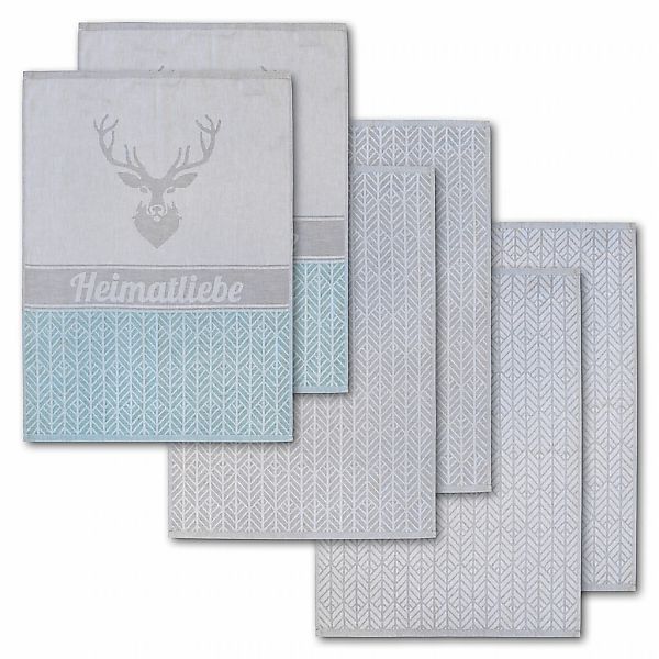 Dyckhoff Geschirrtuch "Heimat, mit 3 verschiedenen Motiven, Heimatliebe" au günstig online kaufen