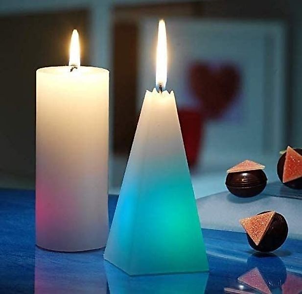 Luna24 simply great ideas... LED-Kerze Regenbogenkerzen runde Form, 4er-Set günstig online kaufen