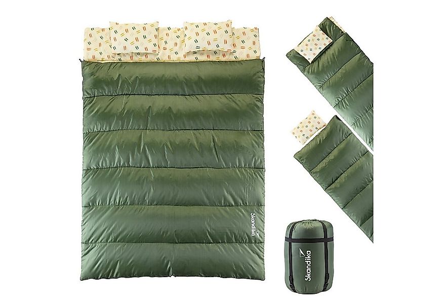 Skandika Doppelschlafsack Iceland Double, atmungsaktive, Trennbar, Innentas günstig online kaufen